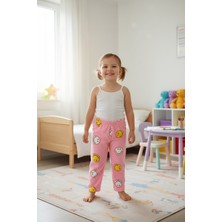 FullaModa Gülen Yüz Desenli Polar Unisex Çocuk Pijama Altı