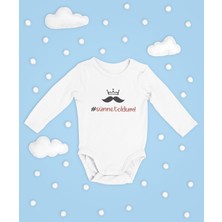 Sevbano Sünnet Oldum ! Yazılı Pamuklu Yumuşak Unisex Çıtçıtlı Uzun Kollu Body Zıbın
