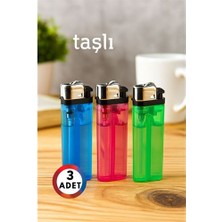 Fantastik Store Hsnet 3’lü Taşlı Çakmak Seti – Renkli Gövde | Gazlı Ekonomik ve Güvenli Kullanım