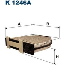 Filtron Fıltron K1246A - Polen Fıltresı Mercedes W204 W212 C218 X204 C190 C197 R231 Karbonlu
