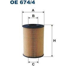 Filtron Fıltron OE674.4 - Yağ Filtresi Kıa Motors Carens Iıı Un 2.0 Crdi 140HP 06/06-