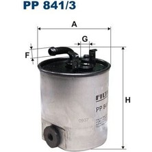 Filtron Fıltron PP841.3 - Yakıt Fıltresı Mercedes OM611 OM668 W168 W414 W638 B901 B904