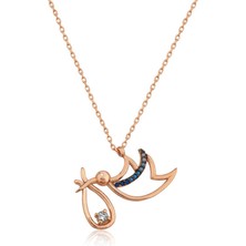 Skygo Gümüş Rose Yeni Doğan Bebek Bayan Kolye