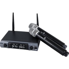 LTG Nova Westa WM-202H 1 Alıcı + 2 El (Lavalier) Kablosuz Uhf Mikrofon Seti