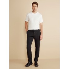 Brooks Brothers Normal Bel Düz Paça Standart Siyah Erkek Pantolon BBFW25MPT014