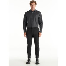 Ted Baker Normal Bel Slim Paça Slim Fit Siyah Erkek Pantolon TBMRTR1016