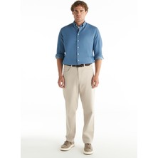 Ted Baker Normal Bel Straight Paça Regular Straight Taş Erkek Pantolon TBMRTR1024