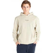 Ted Baker Mint Erkek Kapüşonlu Standart Baskılı Sweatshirt TBMRTS1035