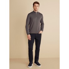 Brooks Brothers Normal Bel Düz Paça Standart Lacivert Erkek Pantolon BBFW25MPT010