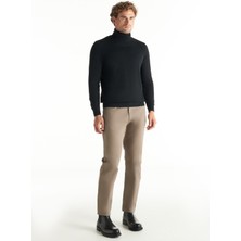 Ted Baker Normal Bel Straight Paça Regular Fit Koyu Vizon Erkek Pantolon TBMRTR1036