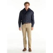 Ted Baker Normal Bel Straight Paça Regular Fit Bej Erkek Pantolon TBMRTR1036
