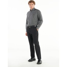 Ted Baker Normal Bel Normal Paça Regular Fit Siyah Erkek Pantolon TBMRTR1011