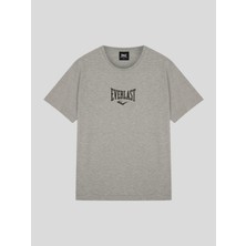 Everlast Comp Logo Regular Kesik Yaka Gri Erkek Tişört
