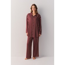 Suwen Stripe Romance Pijama Üstü