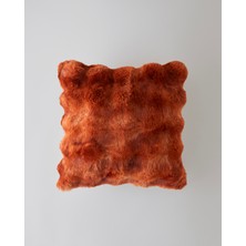 English Home Terra Turuncu Pelüş Kırlent Kılıfı 45x45 cm Şık ve Modern Tasarım