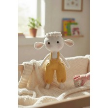 Vanilya Gift Kuzu  Ilk Uyku Arkadaşım Sarı Kuzu 30 Cm-Bebek Hediyesi Amigurumi Oyuncak