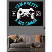 Artmeg Gamer Oyun Konsolu Dekoratif Kanvas - Mdf Ahşap Tablo