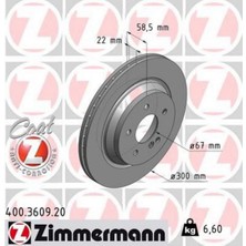 Zimmermann Xmpdby Fren Diski Arka Mercedes W202 W203 S203 W210 S210