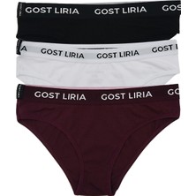 GOST LİRİA - Calm Kadın Slip  3 lü Paket Çok Renkli