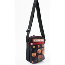 Roblox Çocuk Erkek Omuz Çantası – 3 Bölmeli – Su Geçirmez Kumaş (21×16×6 Cm)
