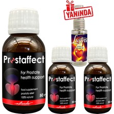 Prostaffect 50 ml Şurup 3 Adet Erkeklerin Özel Durumlarına Içecek Formunda Özel Şurub Yanında Lustra Masaj Yağı
