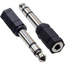 6,3 mm Stereo Erkek-3,5 mm Stereo Dişi Çevirici