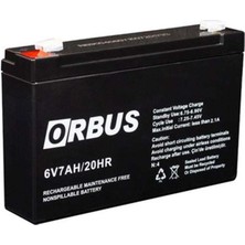Orbus  6 Volt 7 Amper Kuru Akü (150 * 30 * 94 Mm)