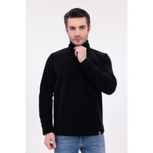 Yakamor Erkek Yarım Fermuarlı Dik Yaka Polar Sweat