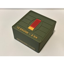 Memania Co 12 Kalibre 2-3/4 Fişek Saklama Kutusu – 25’li Dayanıklı Ammo Box 12 Kalibre