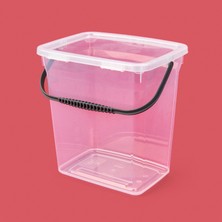 Hobby Life Q-Box Saplı Saklama Kabı - Şeffaf - 6 Lt