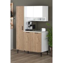 Fly Mobilya Kali Çok Amaçlı Dolap, Kahve Köşesi, Fırın Dolabı, Kiler Dolabı