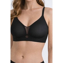 Magic Wonna Ghost Lazer Kesim Balensiz Dikişsiz Hayalet Sütyen Siyah  - Desteksiz