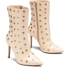 Dedos Kadın Yüksek Topuklu Trok Detaylı Crocco Rugan Bot 1230