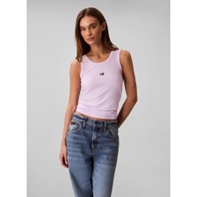 Calvin Klein Kadın Mor Calvin Klein A- Modal Rib Tank (Essential) Mor Kadın Tişört