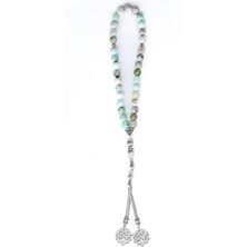 Bütüncül Şifa Krizopraz Doğal Taş Tesbih 33'lü