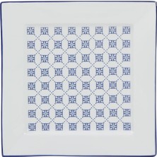 Porland Porselen Blue Passion Porselen Flat Plate 21CM Tabak