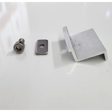 İbt Ibt Mühendislik Güneş Paneli Alüminyum 20 cm Montaj Profili-Z Clamp- Vida-Kare Somun