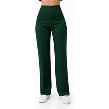 Axxel Kadın Zümrüt Yeşil 2 Iplik Yüksek Bel Eşofman PANTOLON-P2249