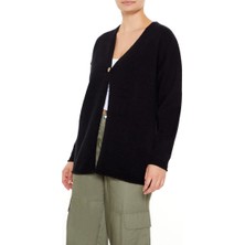 F21 Tek Düğme Detaylı Hırka