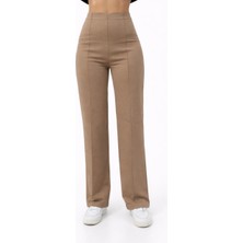 Axxel Kadın Vizon 2 Iplik Yüksek Bel Eşofman PANTOLON-P2249