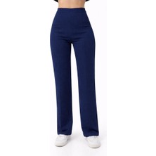 Axxel Kadın Lacivert 2 Iplik Yüksek Bel Eşofman PANTOLON-P2249