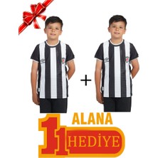 Beşiktaş Orijinal Çubuklu Çocuk Forma 1 Alana 1 Hediye