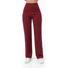Axxel Kadın Bordo 2 Iplik Yüksek Bel Eşofman PANTOLON-P2249