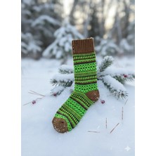 Kilim Desenli Kışlık Kokulu Çorap