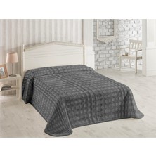 Dolce Bonita Home Wellsoft Accordıon Battaniye 200X220 Antrasit - Uyku Bandı Hediyeli