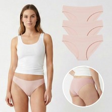 Serem Yıldızı Lazer Kesim Dikişsiz Slip Külot 3'lü - Iz Yapmayan Ikinci Ten Hissi