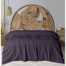 Dolce Bonita Home Wellsoft Fitilli Battaniye 200X220 Kül Moru - Uyku Bandı Hediyeli