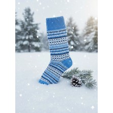 Kilim Desenli Kışlık Kokulu Çorap