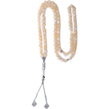 Bütüncül Şifa Kalsit Doğal Taş Tesbih 99'lu