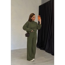 Yakamel Kadın Penye Yumuşak Uzun Kollu Alt-Üst Takım